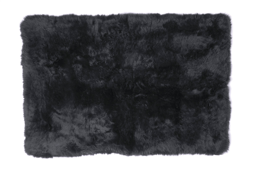 Longwool Sheepskin Straight Edge Design Rug
