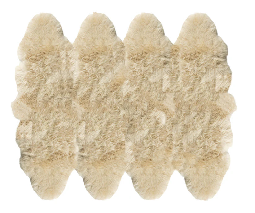 Longwool Octo Sheepskin Rug (6 ft x 7 ft)