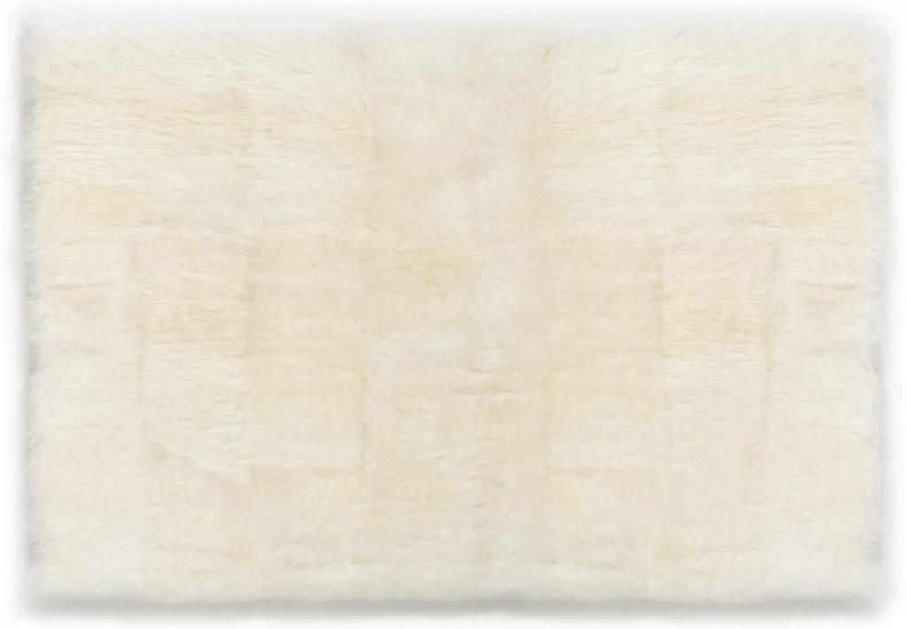 Longwool Sheepskin Straight Edge Design Rug