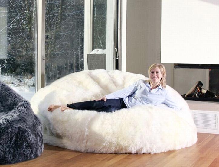 Parker Wool Foot Sheepskin Bean Bags